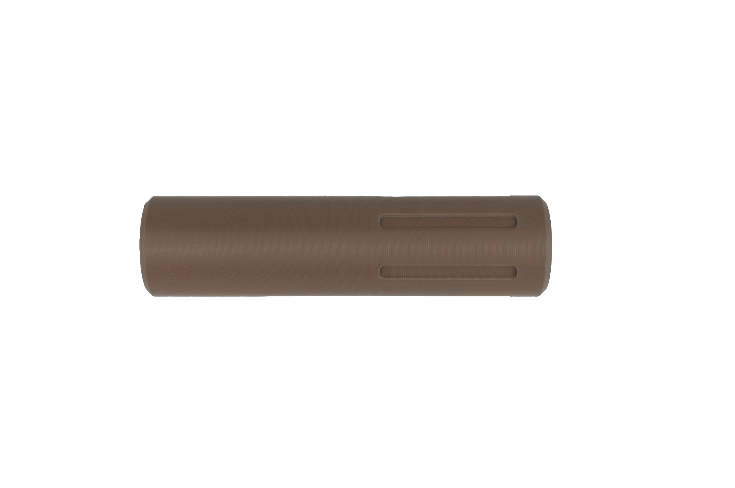 MJM-7 Straight Flute (Slim fit 30mm OD) Airsoft Mock Suppressor 14mm CCW FDE (Flat Dark Earth)