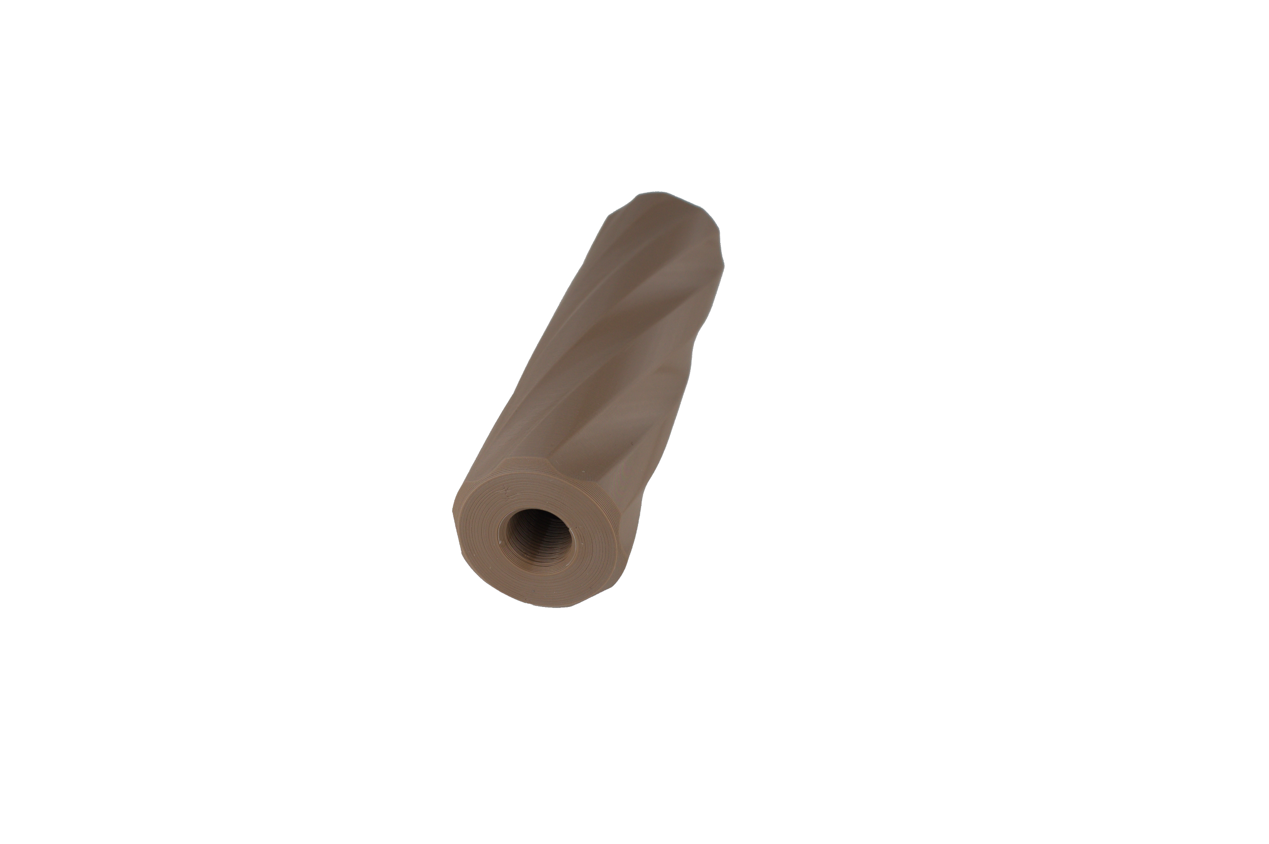 MJM-8 Twist Airsoft Mock Suppressor 14mm CCW FDE (Flat Dark Earth)